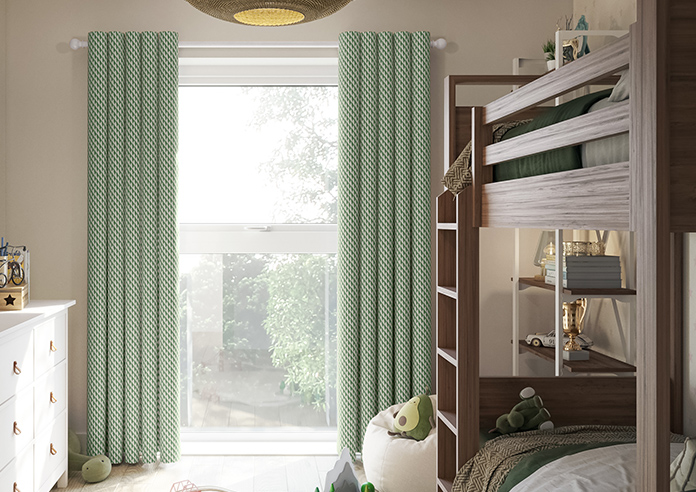 Jaipur, Bottle Green - Made to Measure Curtains - Image 3